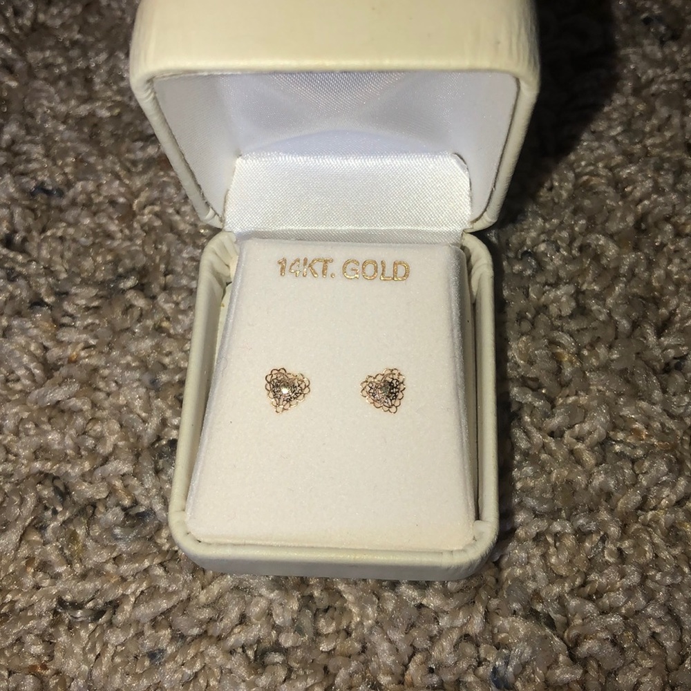 14K gold earrings